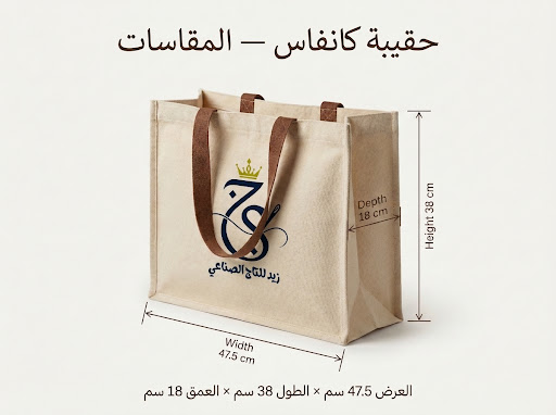 تفاصيل خياطة ومقاسات الكانفاس